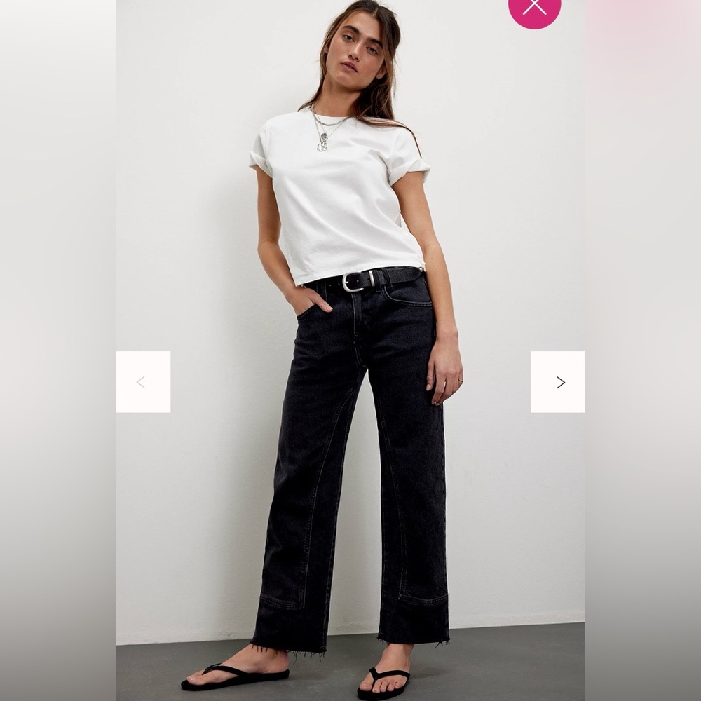 Free People We The Free Risk Taker Mid-Rise Jeans size 30